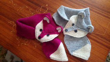 Echarpe renard pour enfant.